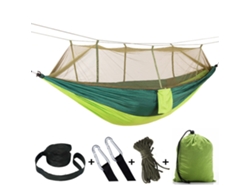Hamaca De Descanso Chrui Con Mosquitera, 260 X 140 Cm (verde Oscuro)
