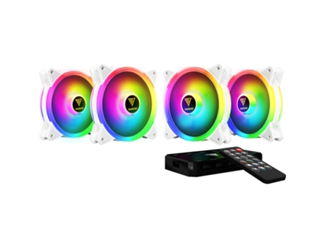 Conjunto de 4 Ventilador para PC Gamdias Aeolus M2 Rgb 12Cm