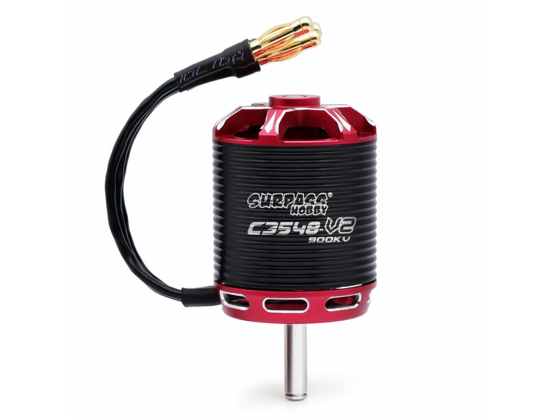 Motor sin escobillas Outrunner Surpass Hobby Serie C35 V2 C3548 de 790 kV/900 kV/1100 kV para avión RC