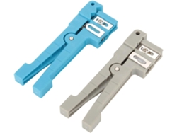 Cortador de cables para aplicaciones de fibra óptica y coaxial, fácil de usar con mango ergonómico antideslizante, corte deslizante longitudinal y control.