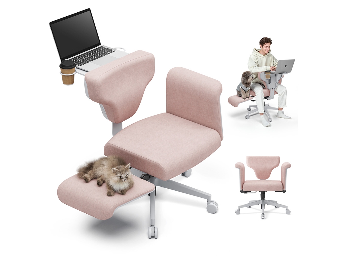 Silla multipostura Newtral Fb P Freedom X con reposabrazos rosa