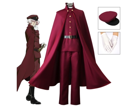 Disfraz completo de Bungou Stray Dogs temporada 4 Cosplay Tōno Saikyu M
