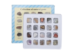Kit De Colección De Rocas Profesional 20 Piezas Para Niños Niñas Ciencia Educativa Mineral