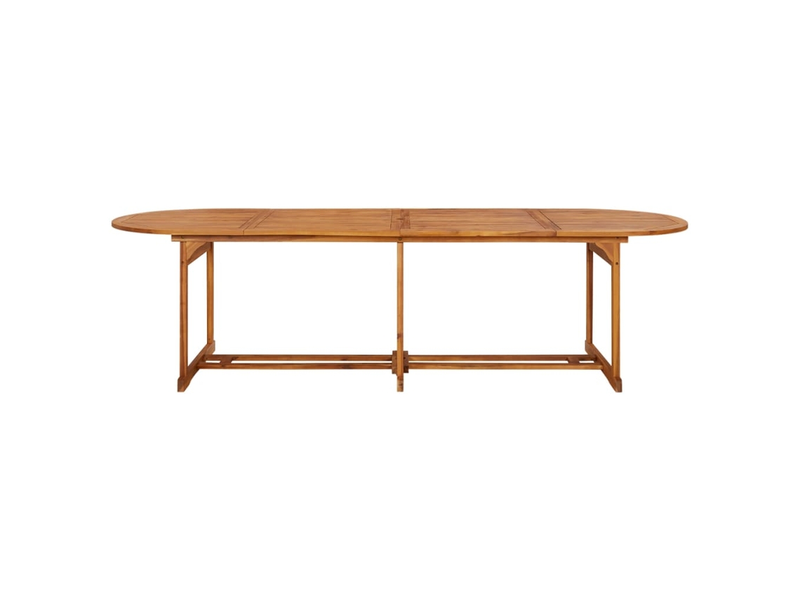 Mesa De Comedor Jardín | Mesa De Exterior 280x90x75 Cm Madera Maciza De Acacia