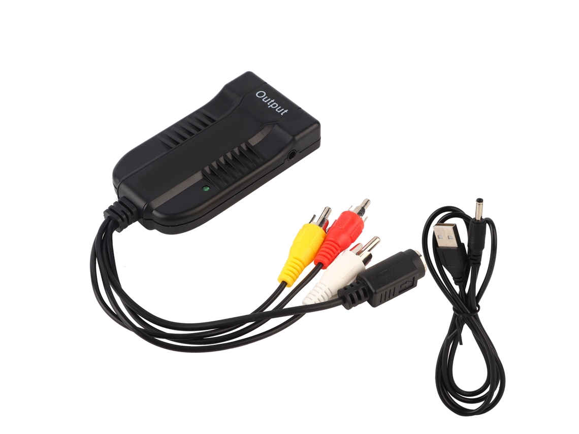 Adaptador Convertidor S-video Cvbs A Hdmi Compatible Con 720p Y 1080p Plug And Play