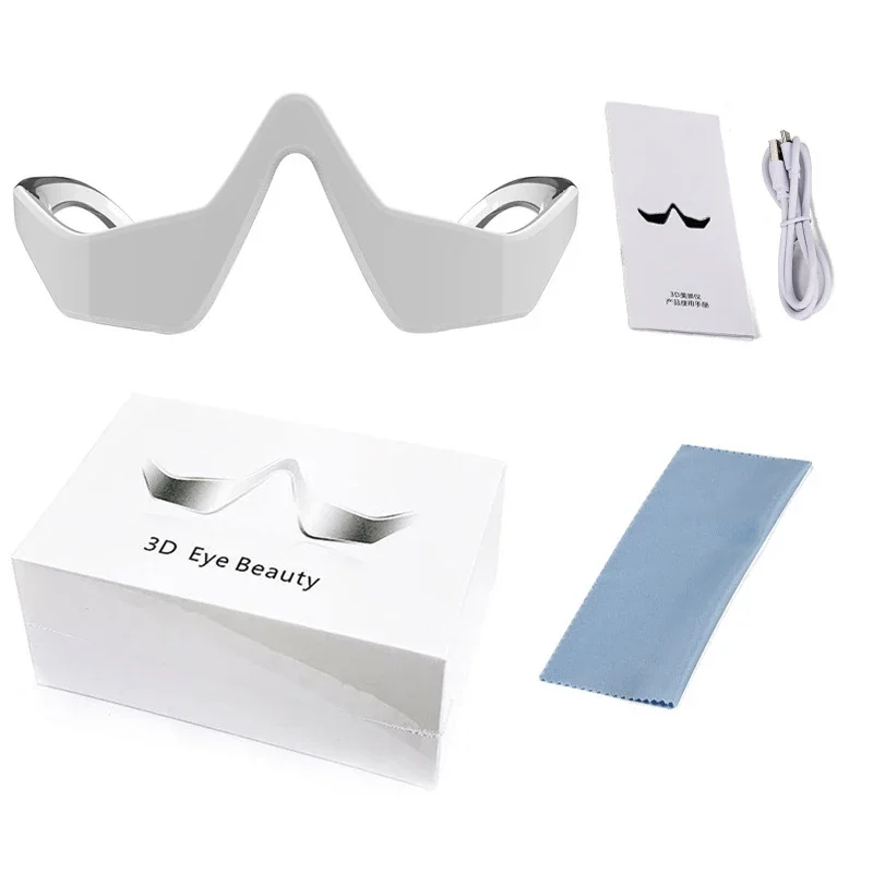 3d Red Light Ems Eye Masajeador, Gafas De Protección Ocular, Eliminar Ojeras, Bolsas Y Arrugas, Aliviar La Fatiga Ocular