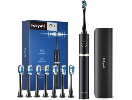 Cepillo de Dientes Eléctrico FAIRYWILL P11 Negro (62000 VPM)