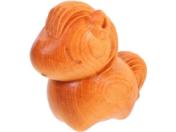 Figura Madera Tallada Resistente Golpes Caballo Regordete Zodiaco Chino Adorno Artístico Estantes Escritorios