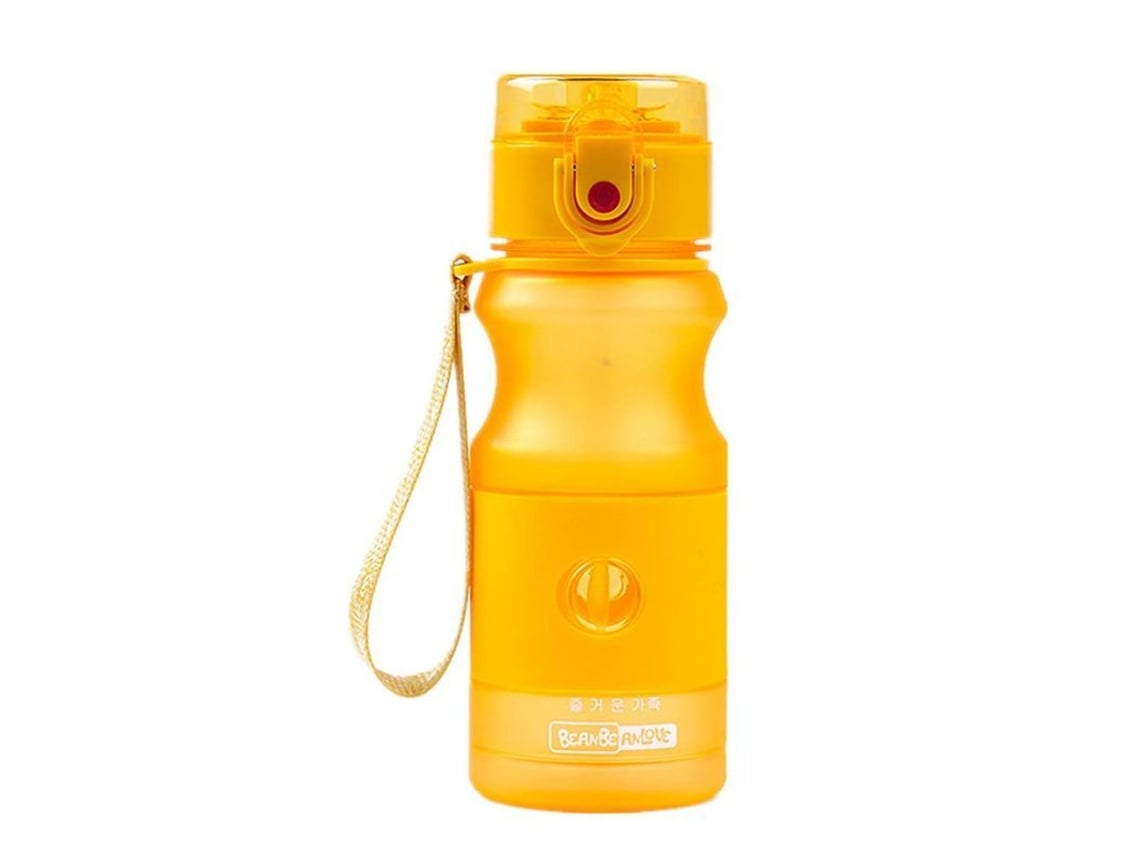 2026-44064-botella De Deporte Linjou 420ml Amarilla Transparente Anti-fugas Materiales Seguros Para Deportes Outdoor Viajes