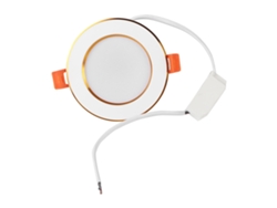Lámpara de techo LED empotrable inteligente 2026 de 7 W RGB+W con control por voz y aplicación Wi-Fi, compatible con Amazon Alexa.