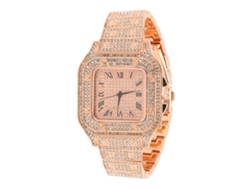 Reloj De Cuarzo De Moda Para Mujer Con Diamantes De Imitación, Color Dorado, Para Uso Diario.