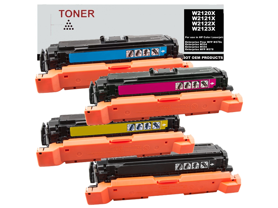 Paquete 4 Cartuchos de Toner Compatible Con Hp 212X