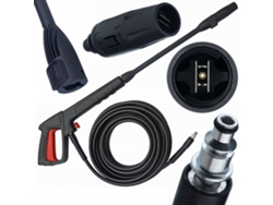 Pistola pulverizadora con boquilla Vario de 8 m – Compatible con Bosch/AR/Black &amp; Decker/Michelin | Manguera de 8 m | Conexión Click Connect