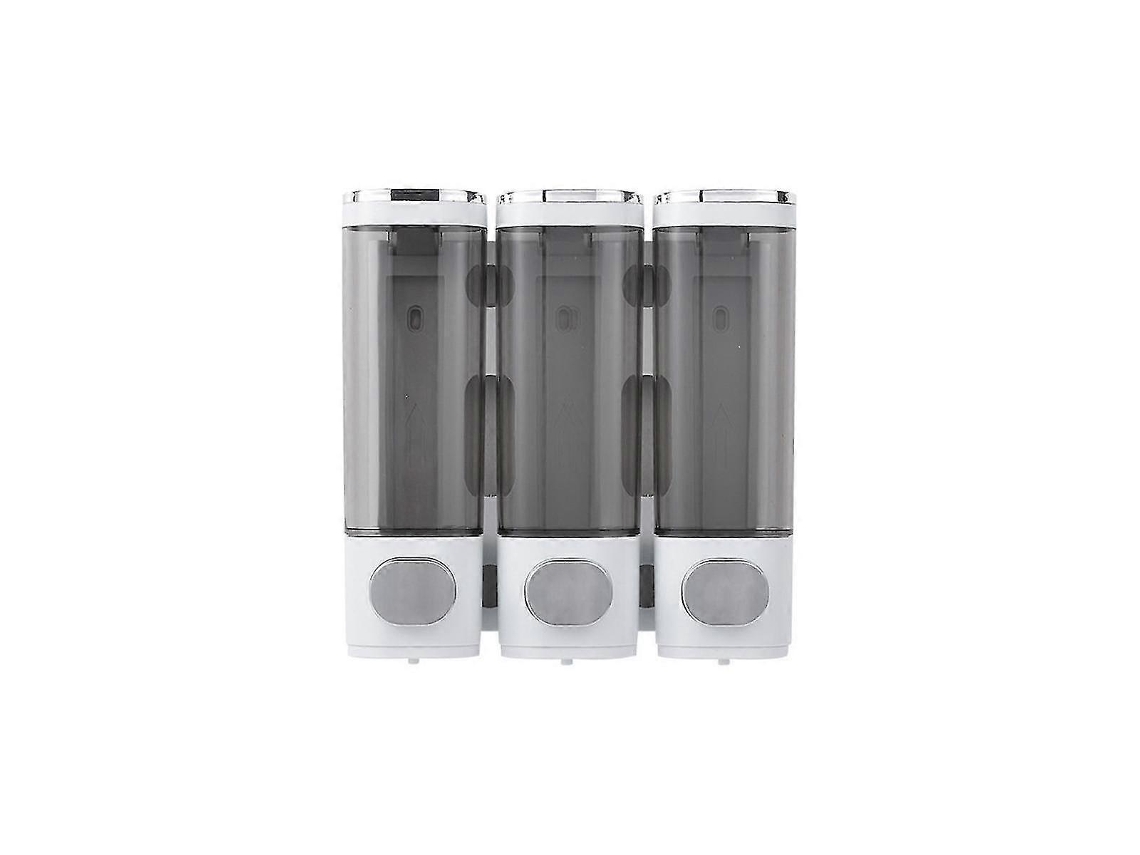 Dispensador de jabón líquido transparente Rosewell para baño con tornillos de montaje para pared de ducha (paquete de 3)