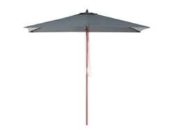 Sombrilla de jardín BELIANI Flamenco de Poliéster Gris 195x144x244