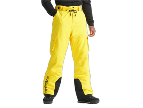 Pantalones SUPERDRY Poliéster Hombre (XL - Amarillo)