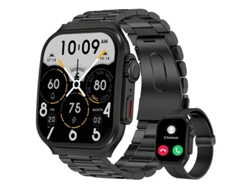 Reloj inteligente con pantalla Ultra HD de 2.01" con diseño curvo 3D, llamadas Bluetooth, monitoreo de frecuencia cardíaca y Spo2 (pre Yizhood (dos correas))