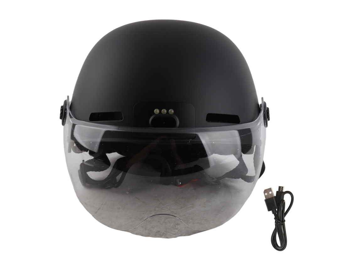 2026-casco Inteligente Para Ciclismo Profesional Con Cámara 1080p 30fps Luz De Seguridad Ajustable Para Adultos Hombre Mujer Negro