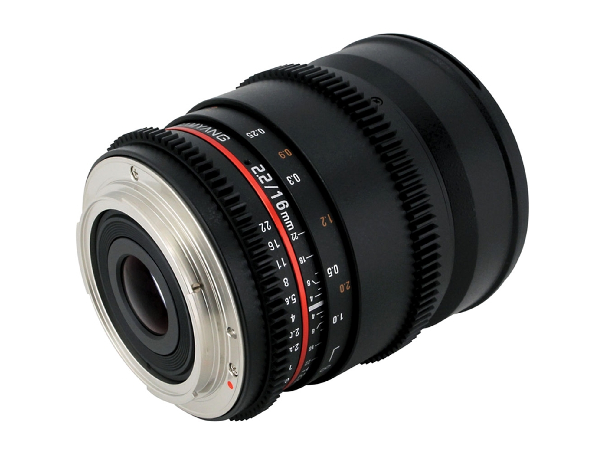 Objetivo SAMYANG 16mm T2.2 VDSLR II Nikon (Negro - Encaje: Micro 4/3 - Apertura: f/2.2 - f/22)