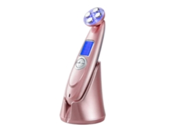 Instrumento de belleza ultrasónico para masaje eléctrico de columna cervical, color rosa Chennnls