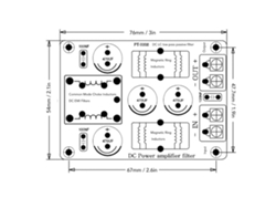 Filtro de paso bajo pasivo LC de 4 A CC para audio de coche y reducción de interferencias electromagnéticas (EMI)