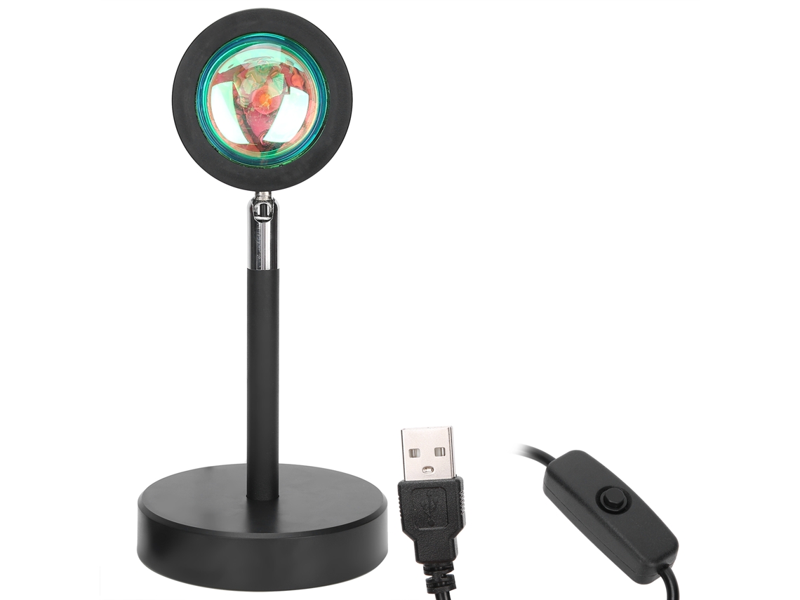 Lámpara De Proyección Led Usb Ajustable Para Dormitorio Y Transmisiones En Directo.