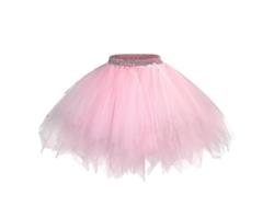 2026-falda Princesa De Tela Malla Y Tul Para Mujer Con Cintura Elástica Corta Baile Talla M/xl/xxl