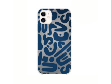 Funda para iPhone XR/11 BIGBEN CONNECTED Piel Sintética Azul