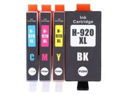 4 Cartuchos De Tinta Para Impresoras Hp Officejet 6000, 6500, 6500 Wireless, 6500a, 7000, 7500 Y 7500a