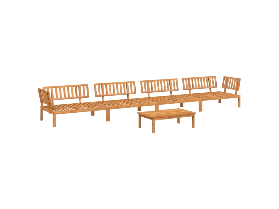Maison Exclusive - Set De Sofás De Palets De Jardín 5 Pzas Madera Maciza De Acacia