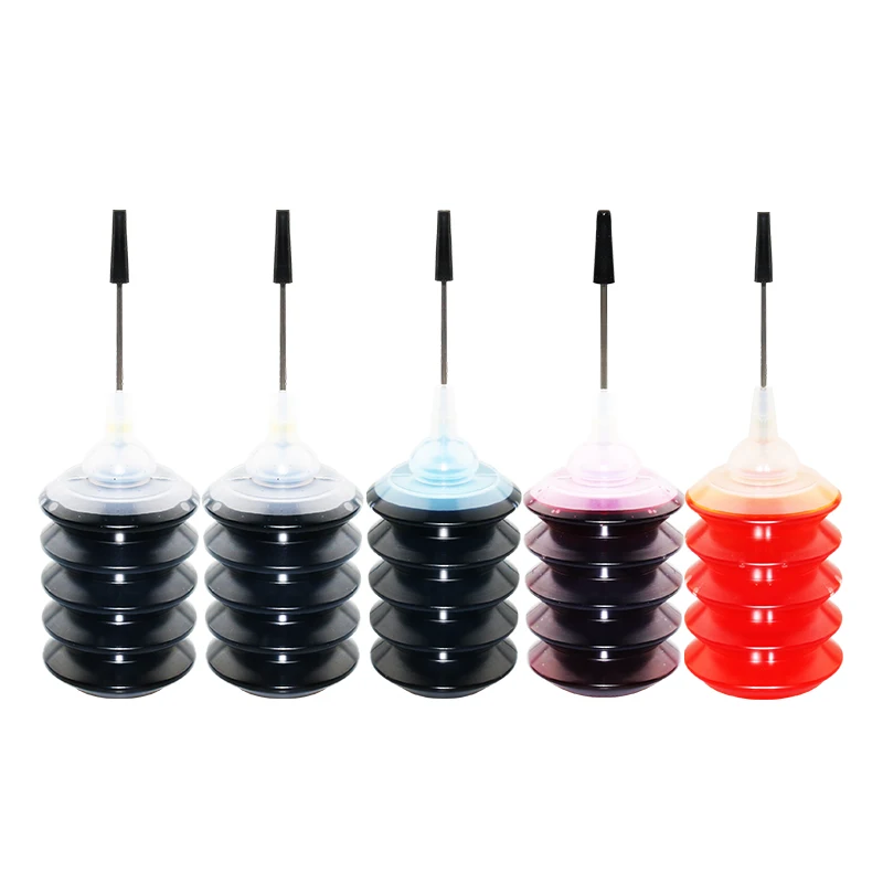 Kit De Tinta Universal De 5 Piezas Para Cartuchos Hp, Canon, Brother, Epson 301, 302, 304, 305, 545, 67, 664, 275 Y Deskjet.