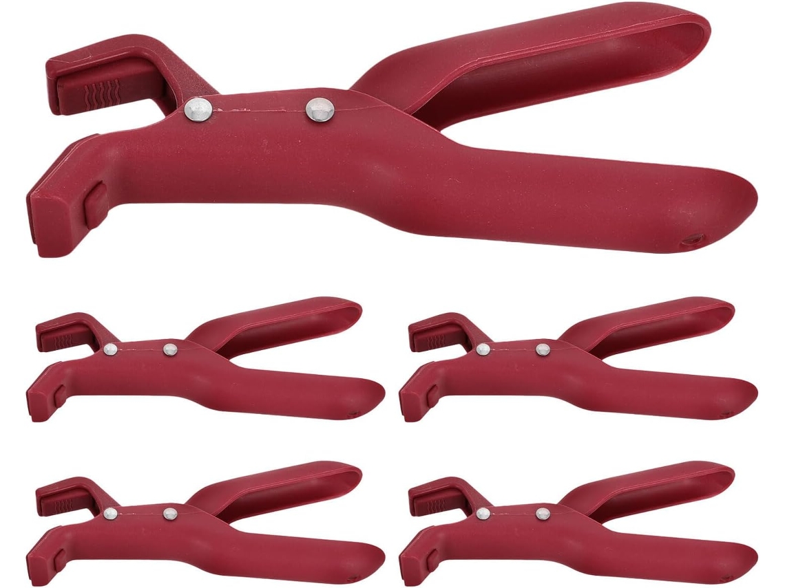 Pinzas De Cocina Inoomp De Silicona Anti-quemaduras De 5 Piezas,s Al Calor, Para Ollas Y Tazones, Ligeras, Aptas Para