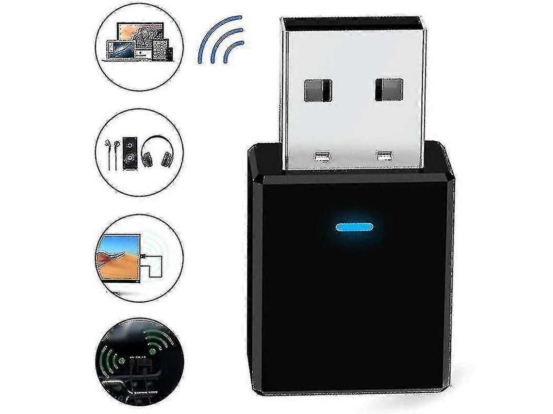 Receptor y transmisor USB Bluetooth 5.0 2 en 1 para coche Rosewell