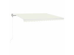 Maison Exclusive - Toldo Automático Con Led Sensor De Viento Crema 400x300 Cm
