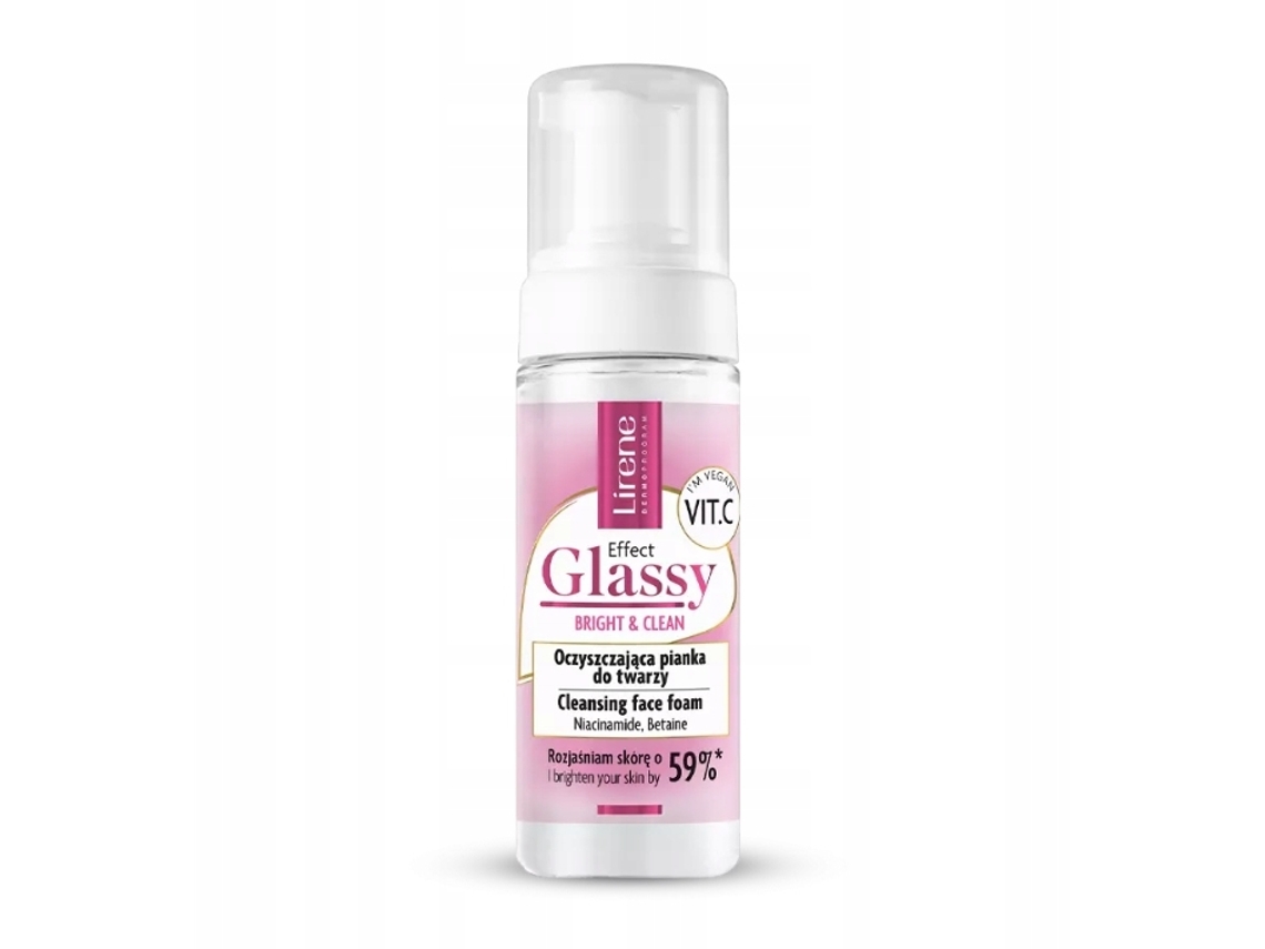 Lirene Efecto Vidrio Espuma Facial Limpiadora, 150 Ml