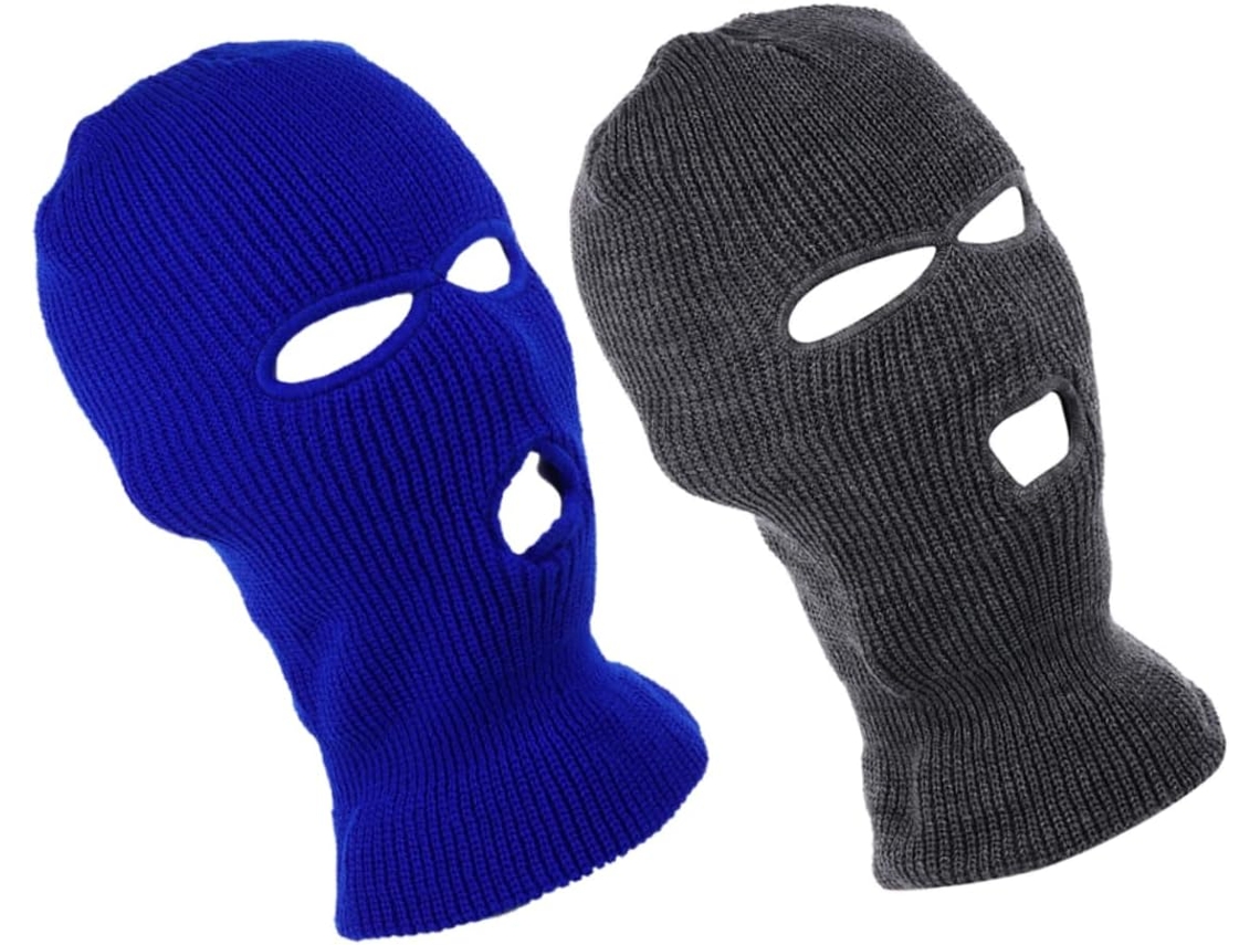Pasamontañas De Punto De 2 Piezas Con Protección Facial Y Aislamiento Térmico Para Ciclismo, Esquí, Senderismo Y Deportes.