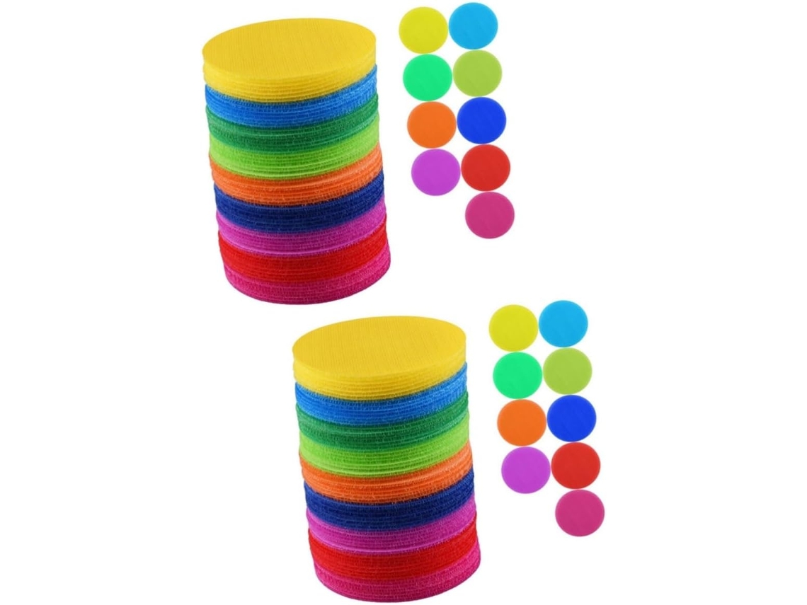 Paquete de 100 pegatinas para alfombras de juego y marcadores de suelo. SFUSHOS
