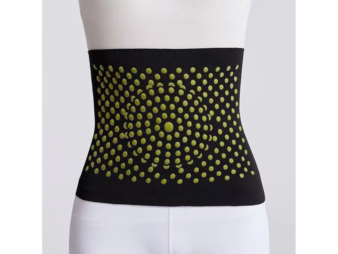 Cinturón de soporte abdominal deshumidificador Artemisia, altamente elástico y ajustable, para calentar la cintura. (Negro M)