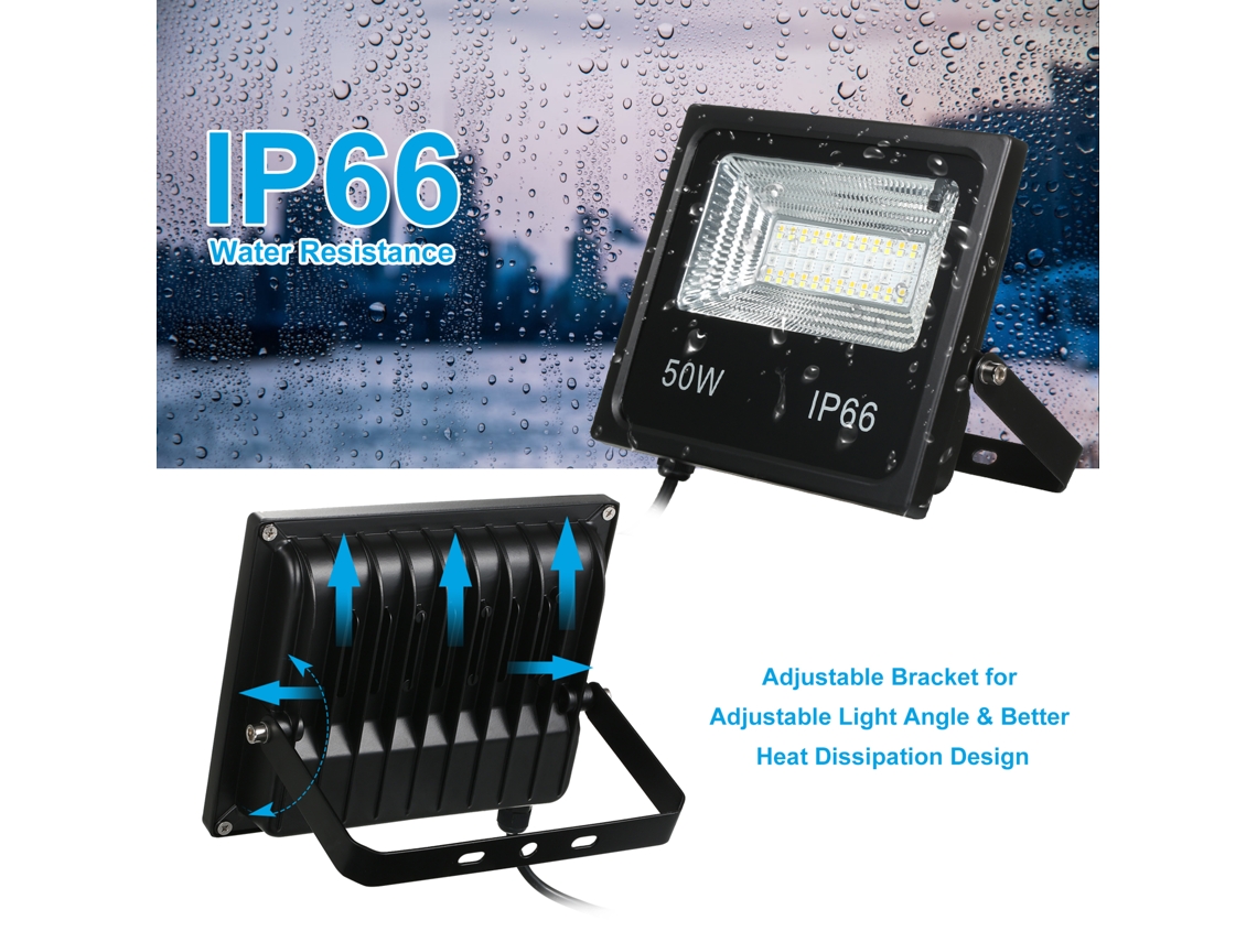 2026-lámpara De Inundación Led Rgbcw 15w/25w/50w 64leds 85-265v Ip66 Control App/música/temporizador Para Exteriores Patio Jardín