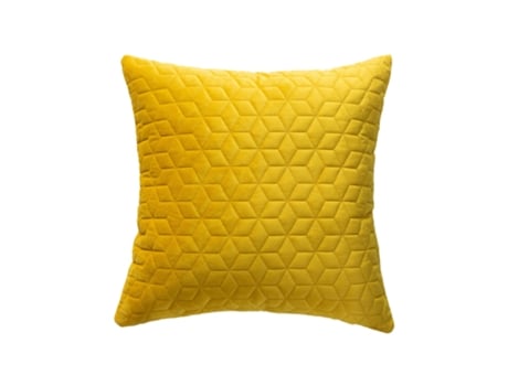 Fronha Xadrez-45*45Cm (Sem Núcleo)-Amarelo - Luxo Moderno JEIIBRZUI