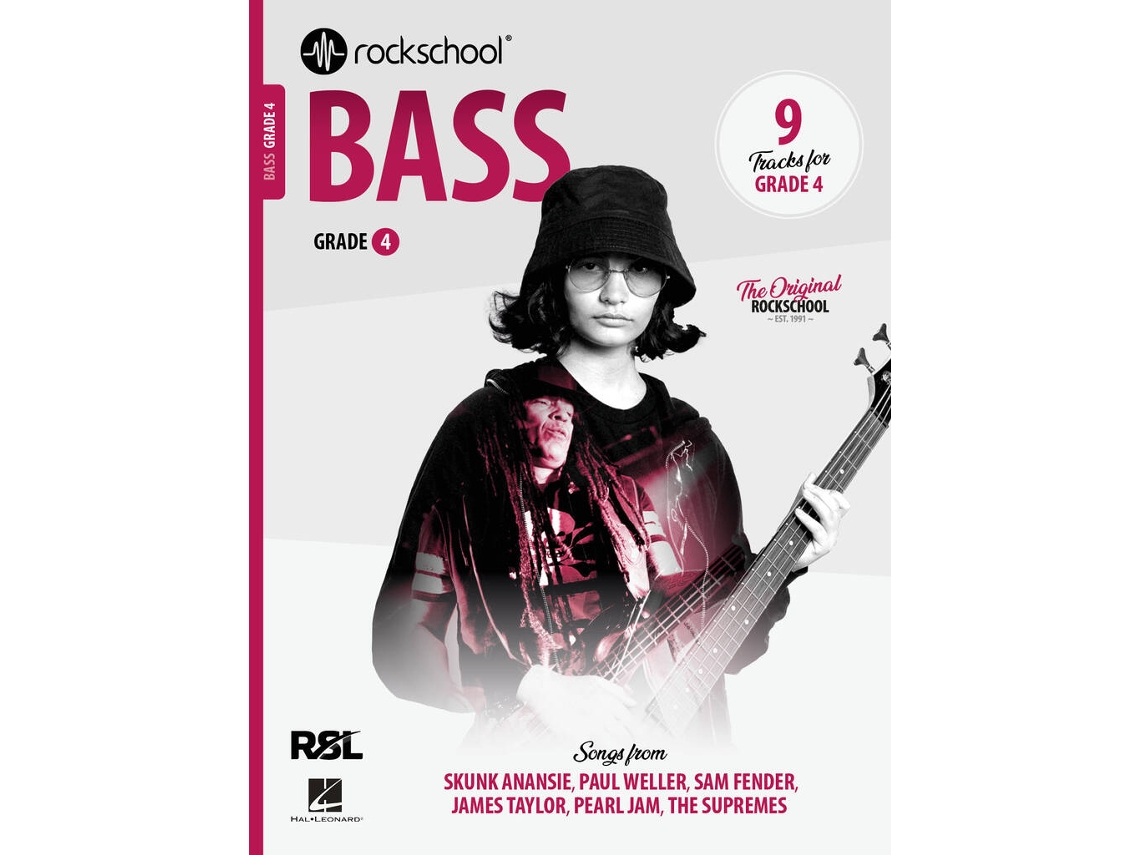 Libro de Rockschool para bajo, grado 4, 2024