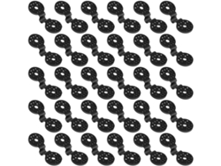 Paquete De 100 Clips De Plástico Resistentes Para Lonas.