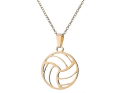 2026-collares De Deportes Con Colgante De Acero Inoxidable Para Hombre Y Mujer Volleyball