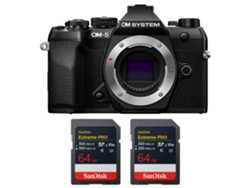 Om System Om-5 Mark Ii Negro + 2 Sandisk 64gb Extreme Pro Uhs-ii Sdxc + Ebook “20 Consejos Para Fotos Que Impactan”