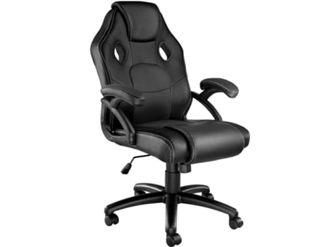 Silla De Oficina Racing Mike TECTAKE (Negro - Piel Sintética - 68 X 69 X 114,5 cm)
