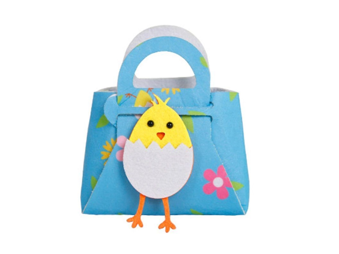 Bolsa De Fieltro Multicolor Para Pequeños Regalos - Bolsas Versátiles Para Fiestas De Pascua