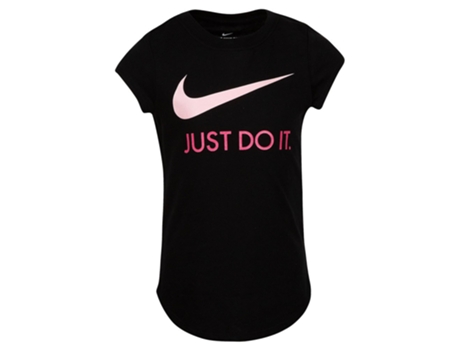 Camiseta de Niños NIKE KIDS Swoosh Just It Negro (5/6 Años)