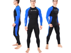 Traje De Baño De Una Pieza De Secado Rápido Con Mangas Largas Y Cierre En La Espalda, Ideal Para Deportes Acuáticos De Verano.
