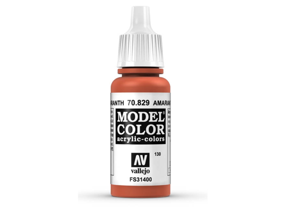 Pintura Acrílica Mate 17 Ml ACRYLICOS VALLEJO 829 Rojo Amaranth