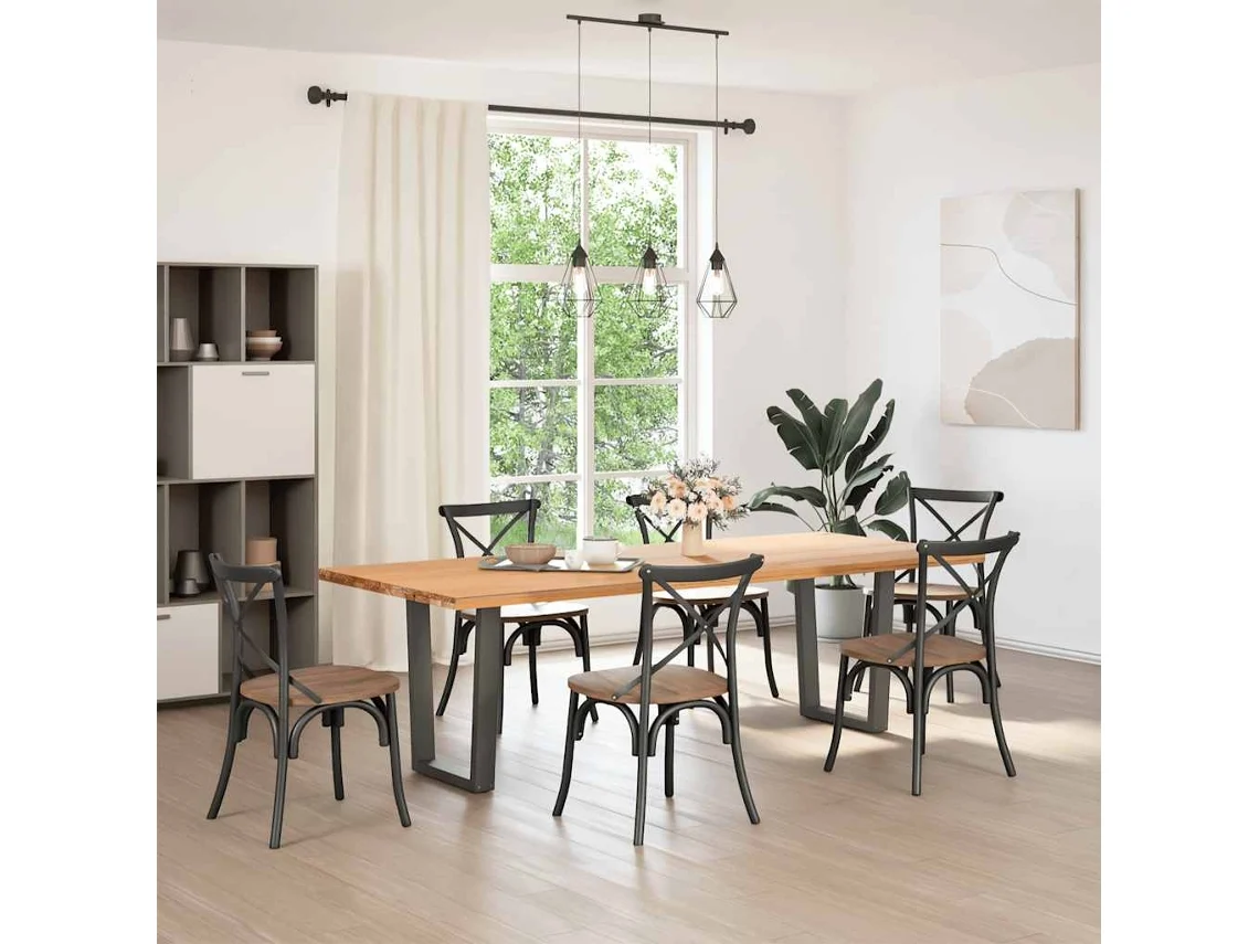 Patas Para Mesa De Comedor | Mesa De Cena En Forma De V 2 Uds Antracita Acero